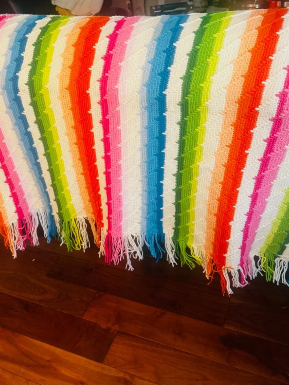 Handmade Crochet Afghan Blanket 45x60